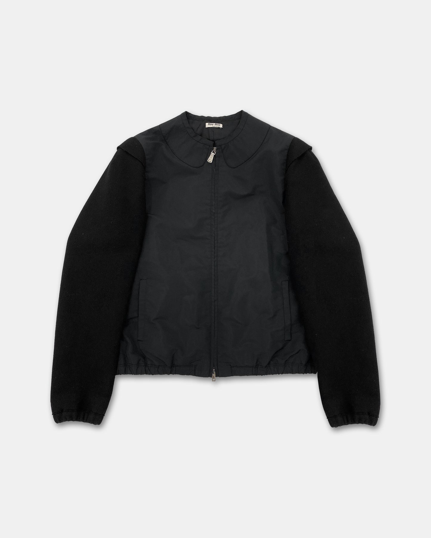 Miu Miu AW2009 Wool Nylon Jacket Black