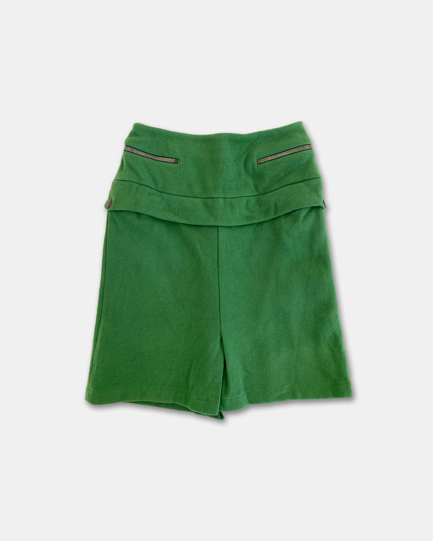 Miu Miu 2000s Wool Skirt Green