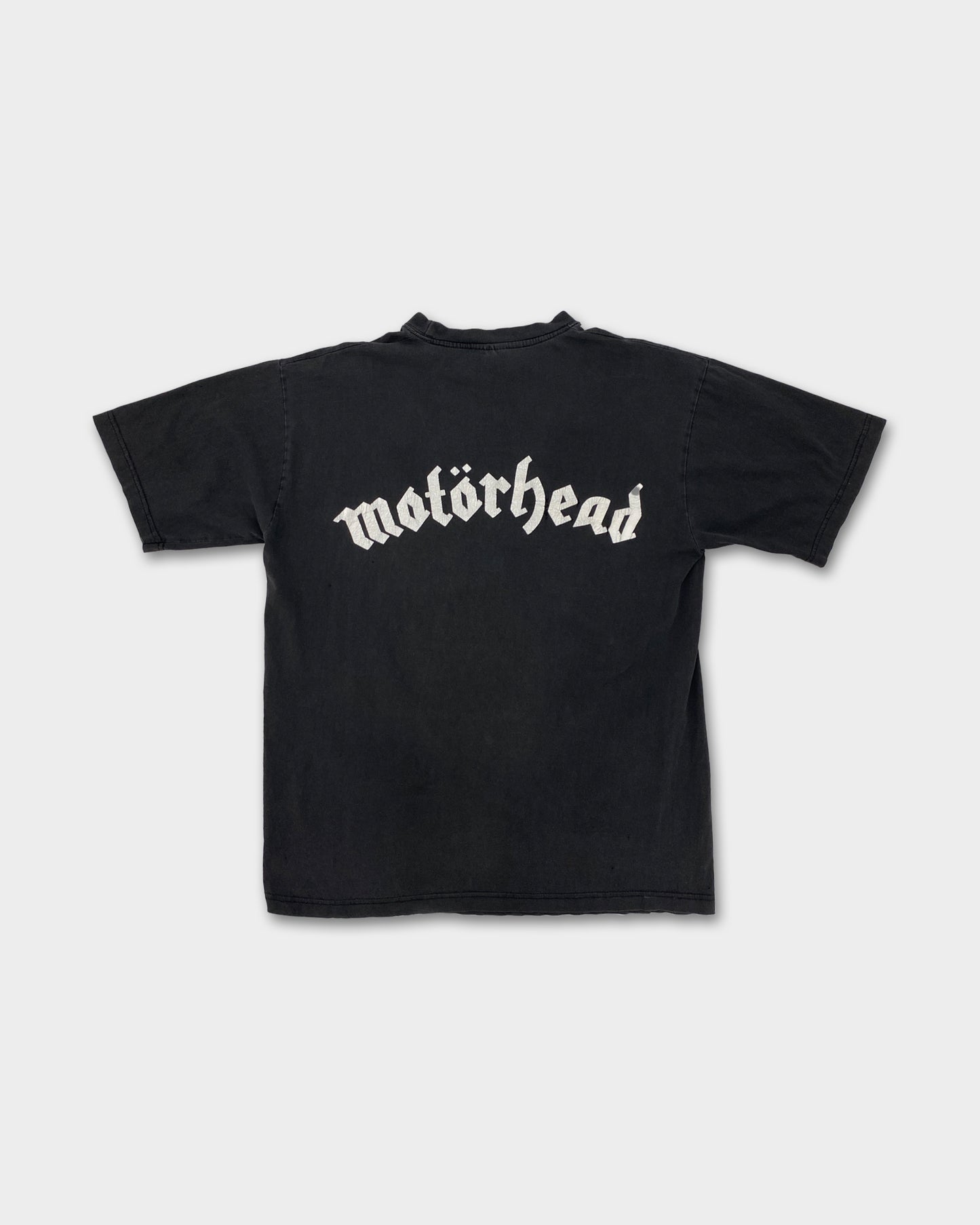 Vintage 1990s Motörhead England Band T-Shirt Faded Black