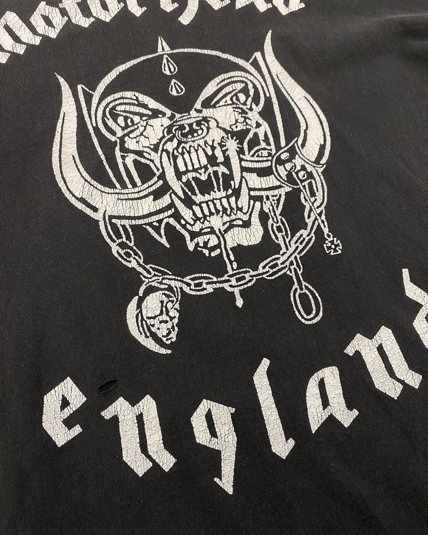 Vintage 1990s Motörhead England Band T-Shirt Faded Black