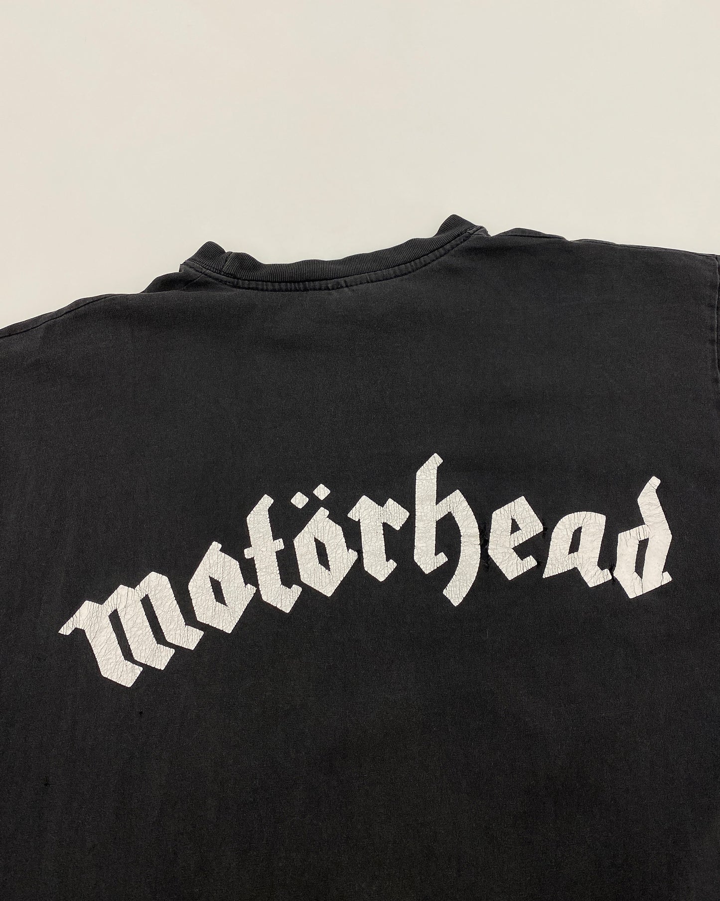 Vintage 1990s Motörhead England Band T-Shirt Faded Black