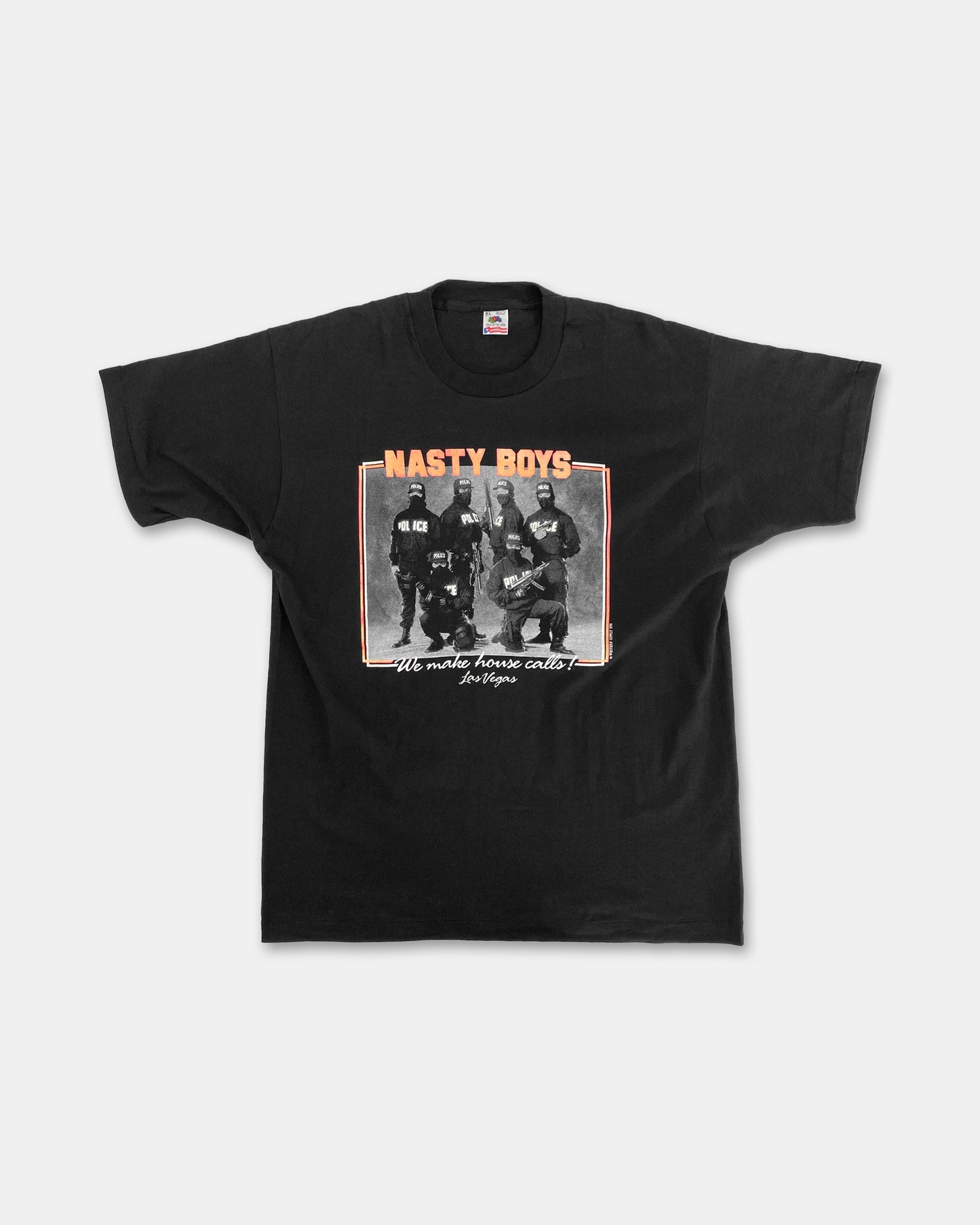 Jahrgang 1990 Nasty Boys Las Vegas Rap Single Stitch T-Shirt schwarz 