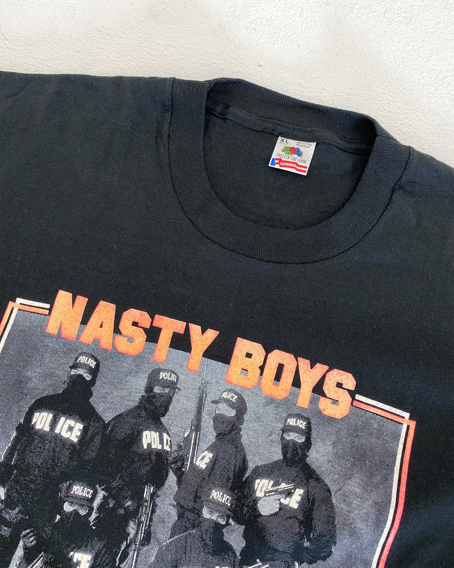 Jahrgang 1990 Nasty Boys Las Vegas Rap Single Stitch T-Shirt schwarz 