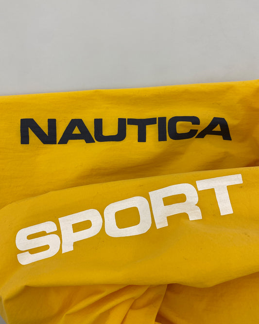 Nautica 1990er Sport Trainingsjacke Gelb 