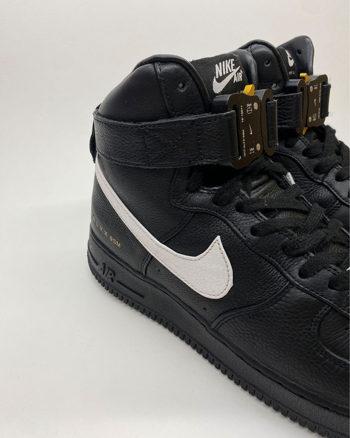 1017 ALYX 9SM x Nike 2020 Air Force 1 High Sneaker Black White