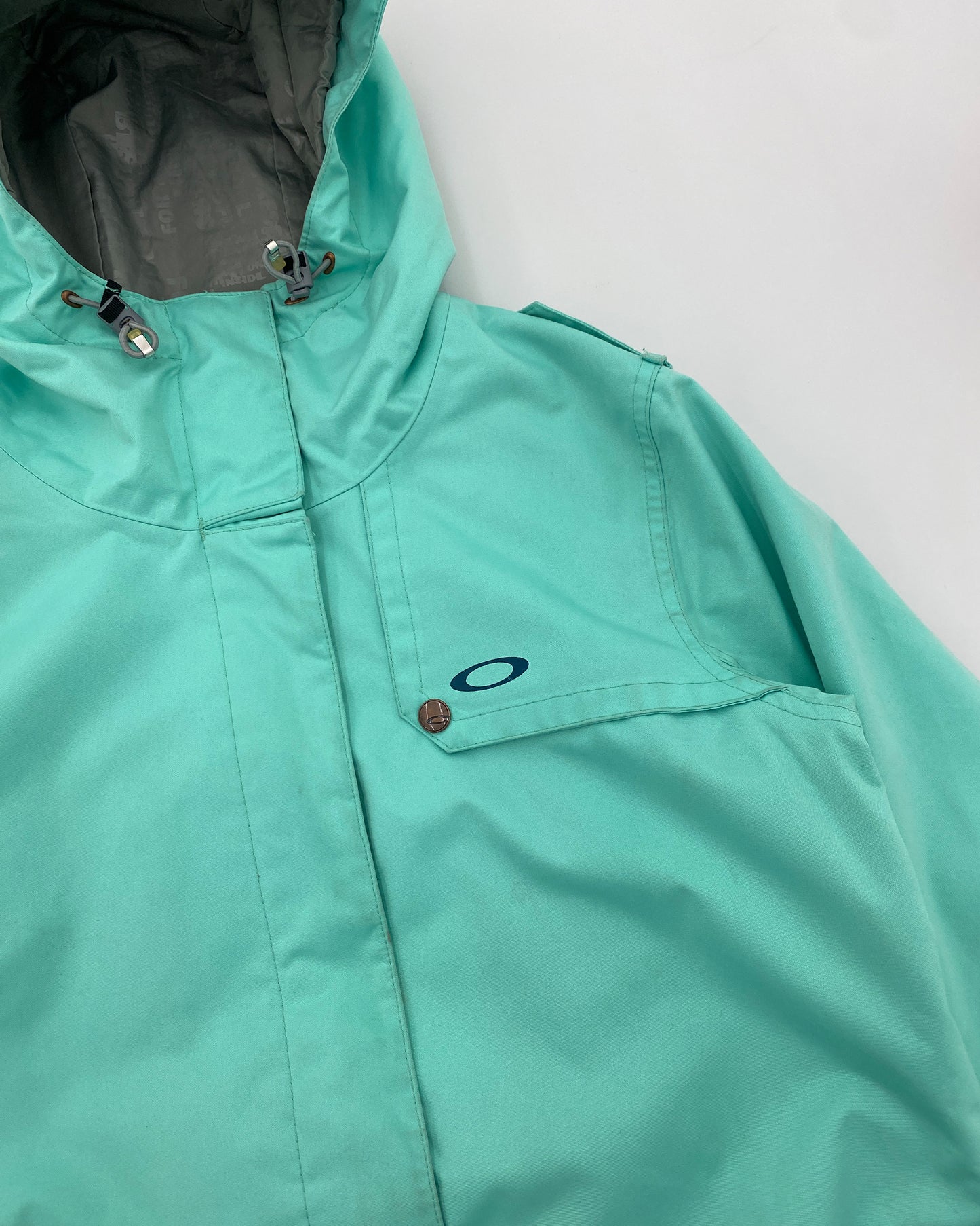 Oakley 2010s Hardshell Ski Jacket Turquoise