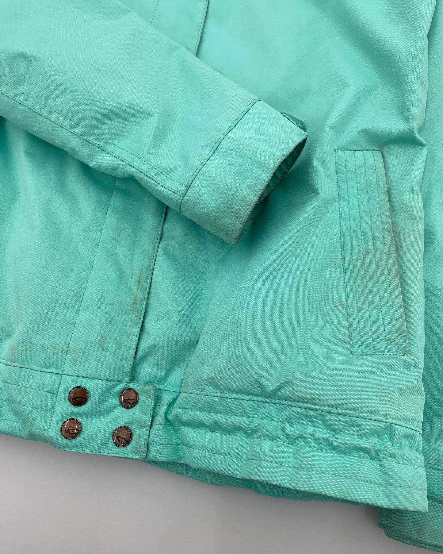 Oakley 2010s Hardshell Ski Jacket Turquoise