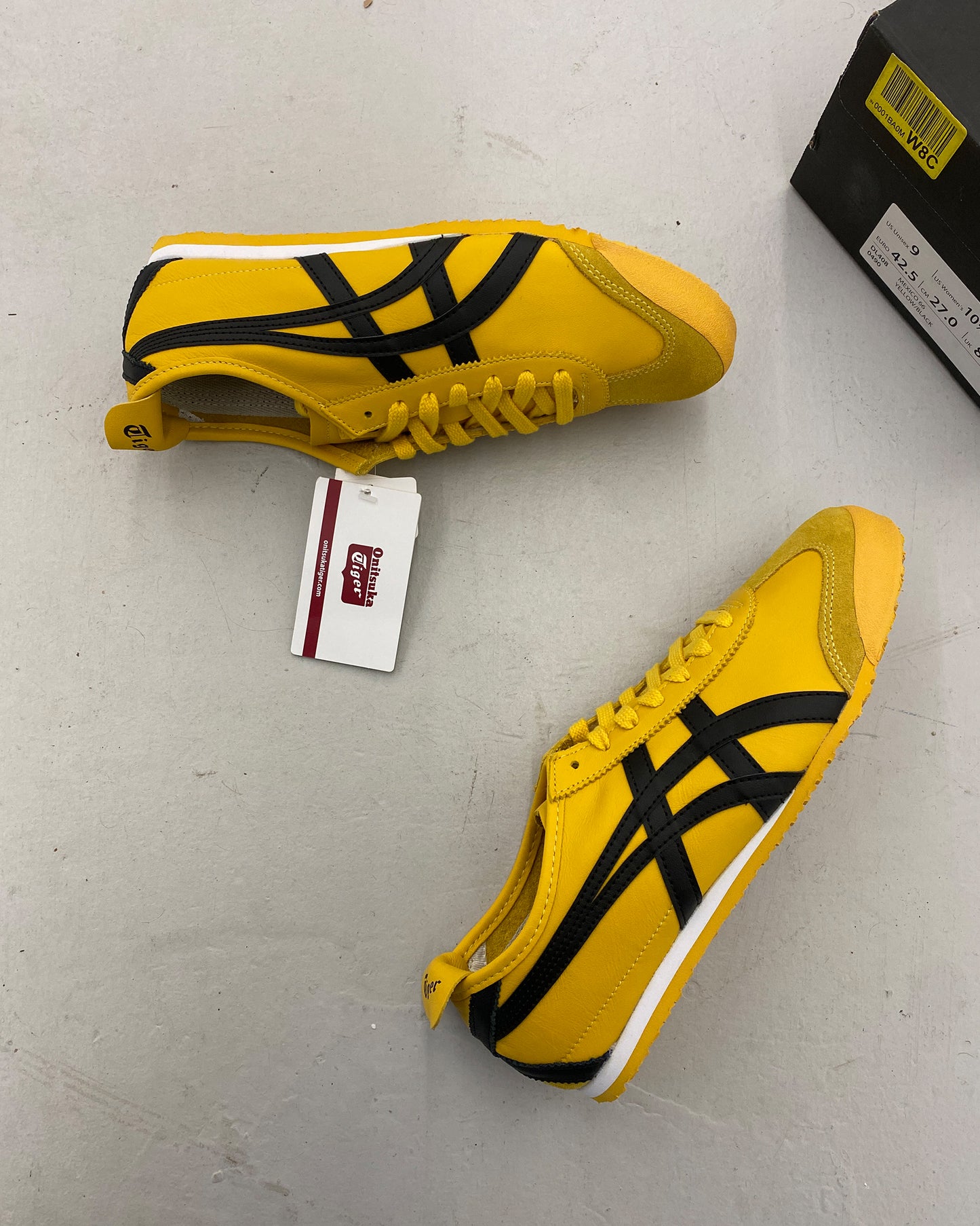 Onitsuka Tiger 2020er Mexico 66 Sneaker Gelb Schwarz 