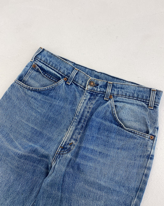 Levis 1980er Orange Tab Belgium Denim Hellblau 