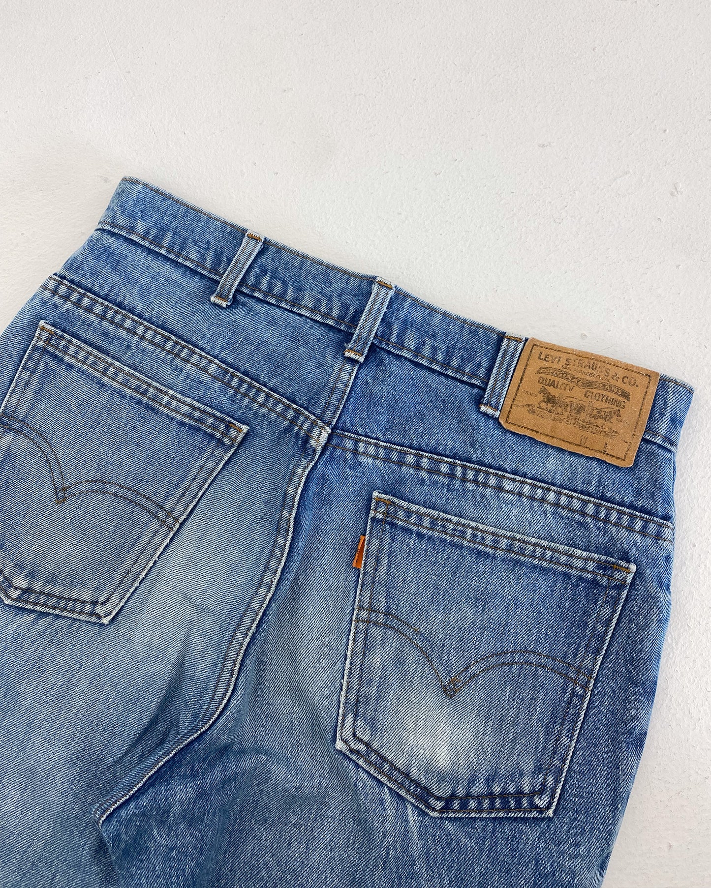 Levis 1980s Orange Tab Belgium Denim Light Blue