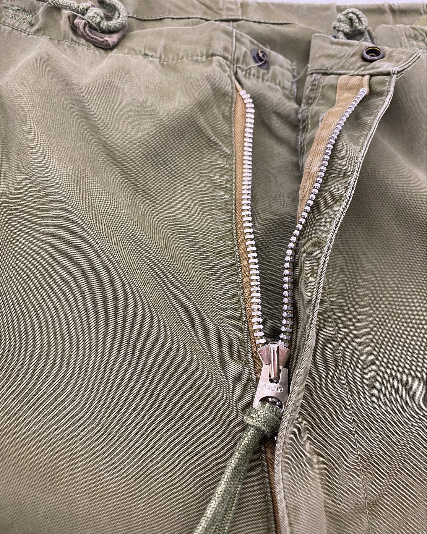 Vintage 1950s US Army Parachute Pants Khaki Green