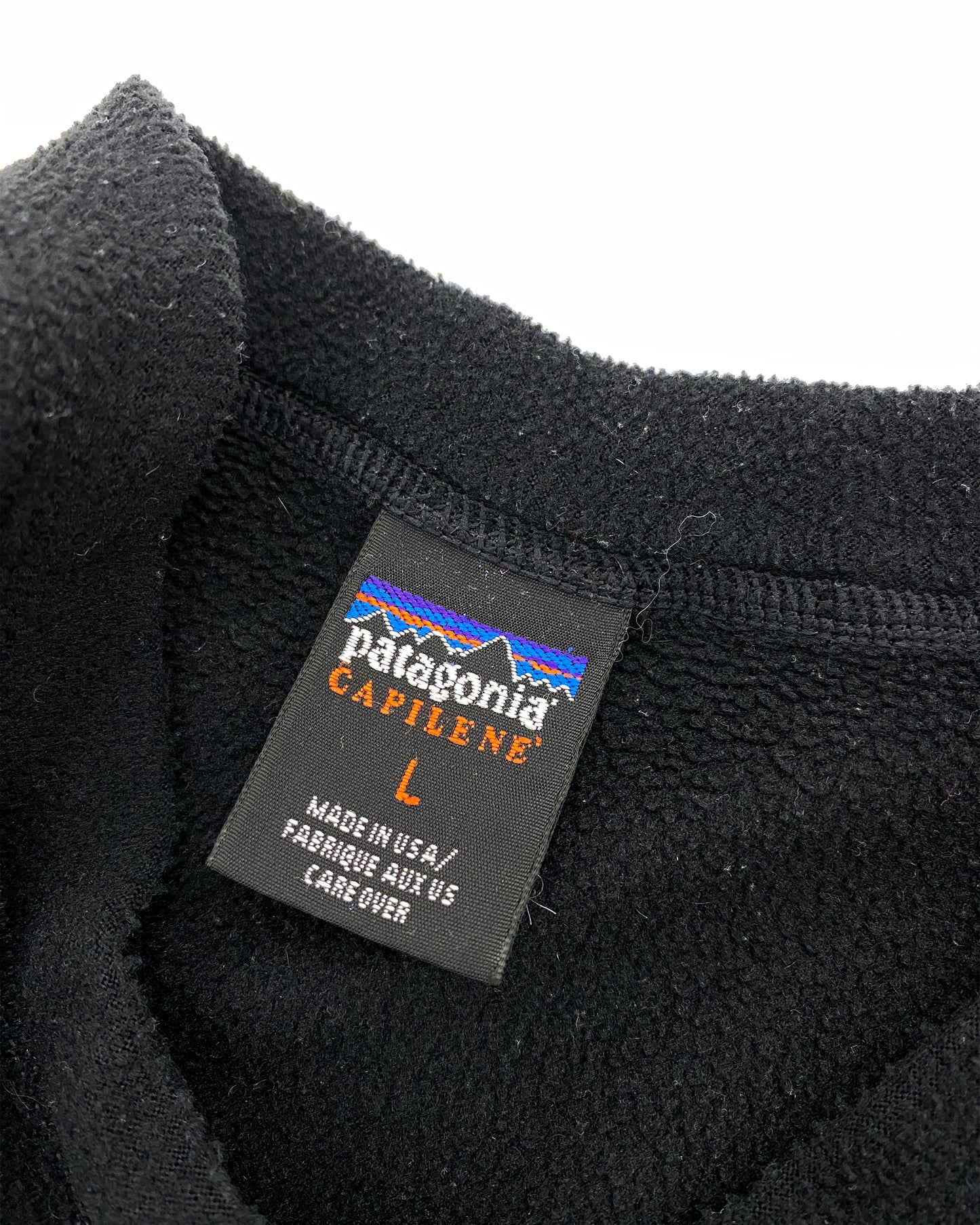 Patagonia 1990s Capilene Fleece Underlayer Sweater Black