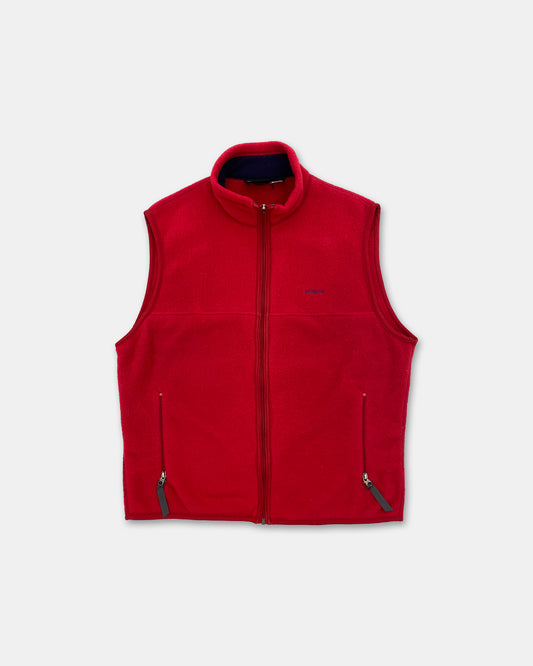 Patagonia 1990er Synchilla Fleeceweste Rot 