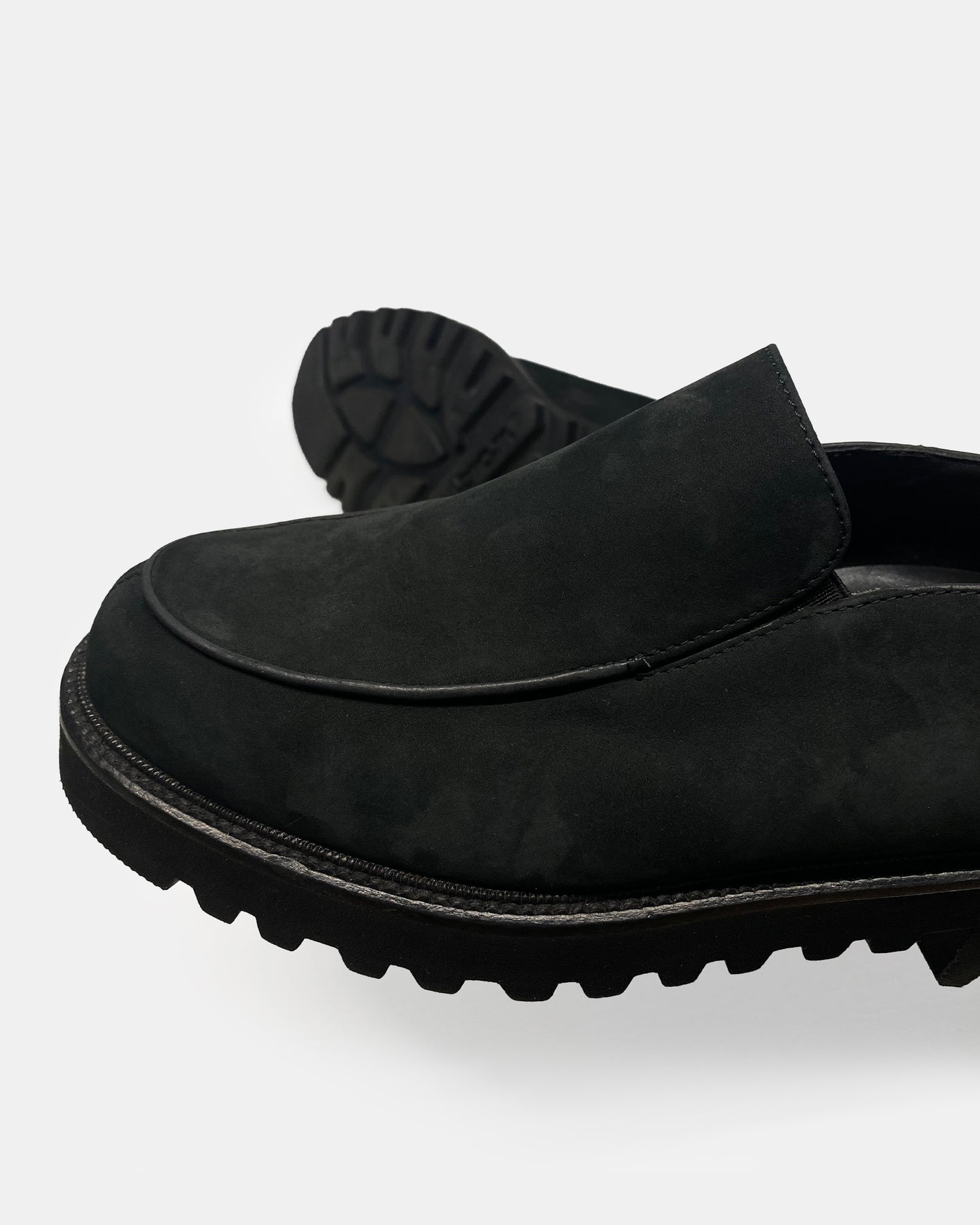 Paul Green München 2000s Wildleder Vibram Loafer Schwarz 