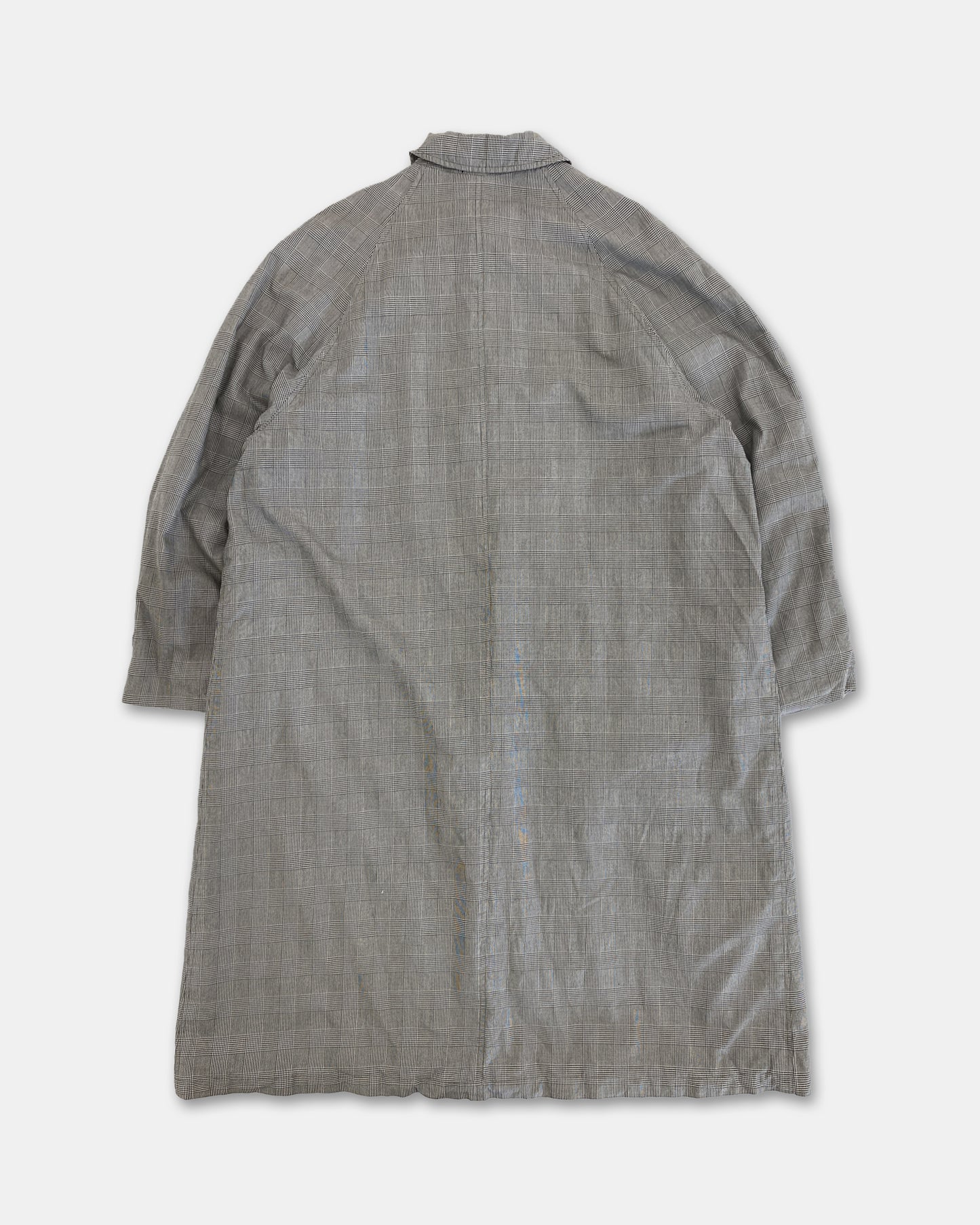 Paul Smith 1990s Glen Plaid Coat Grey