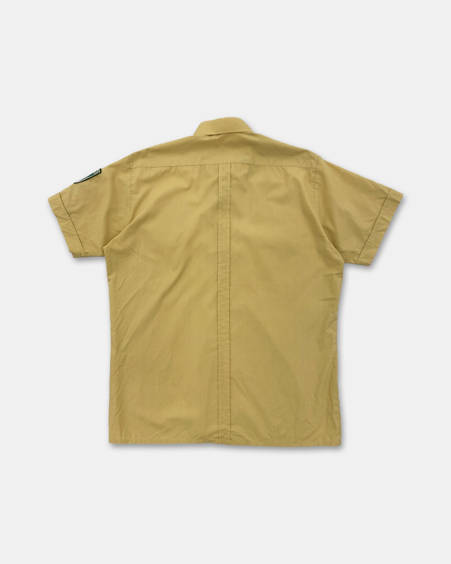 Vintage 1990s Berlin Polizei Shirt Washed Yellow