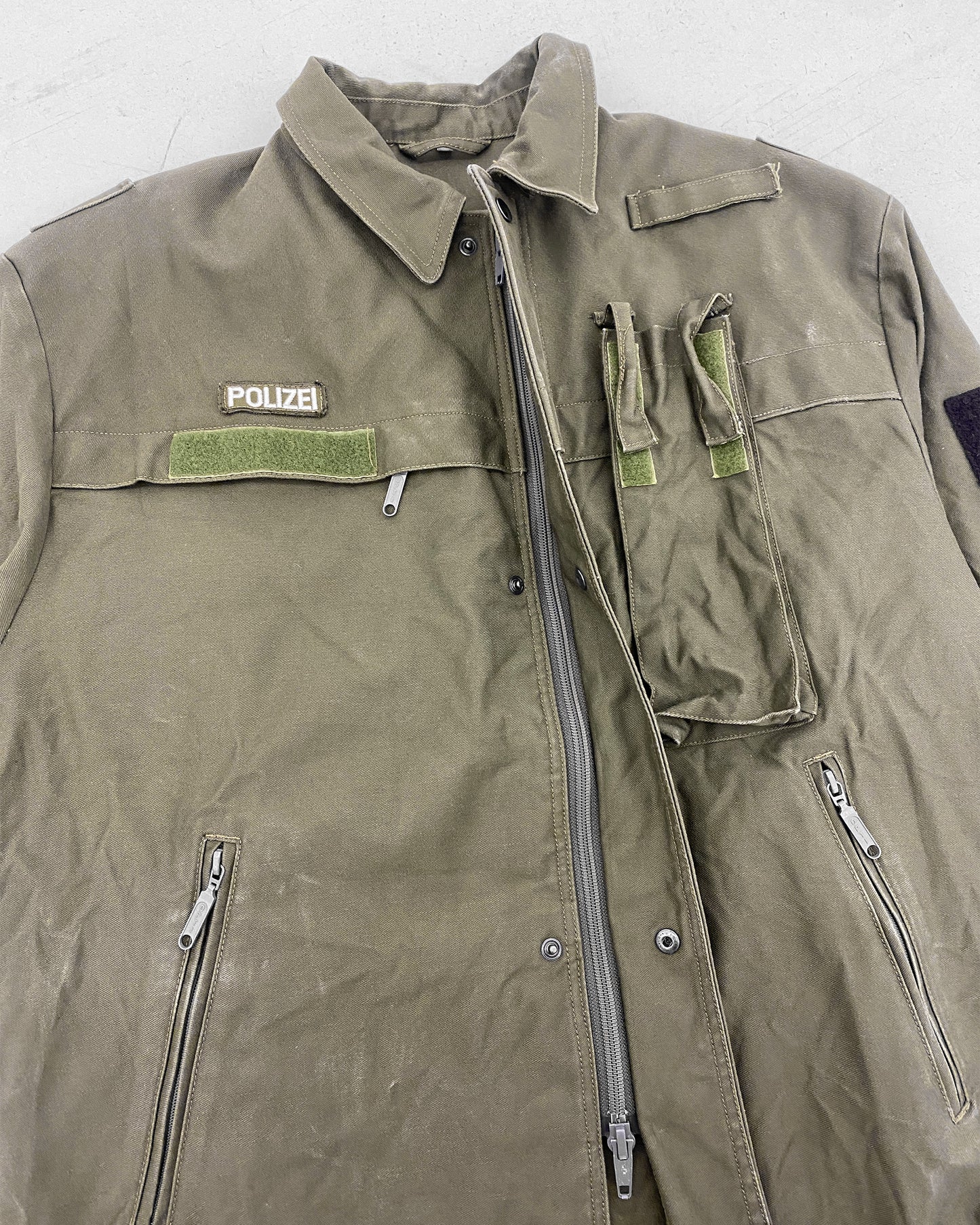 Vintage 1990s Polizei Heavy Cotton Jacket Green