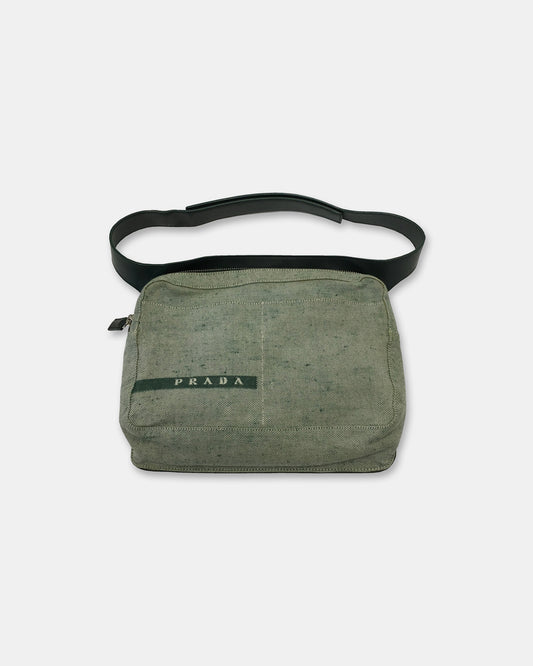 Prada SS1999 Canvas Waist Bag Green