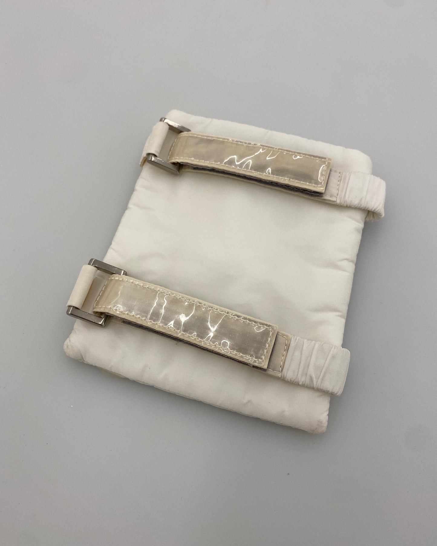 Prada SS1999 Nylon Leg/Arm Pouch White