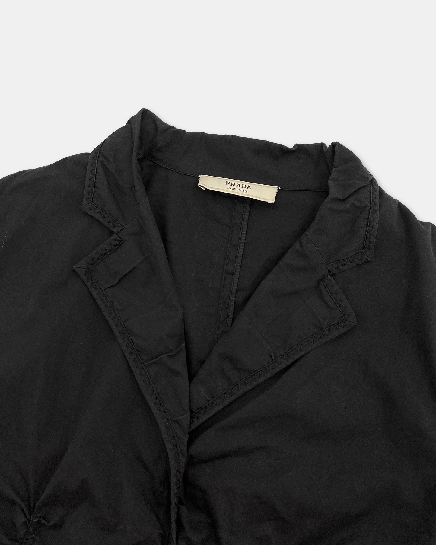 Prada SS2006 Tucked Blazer Black