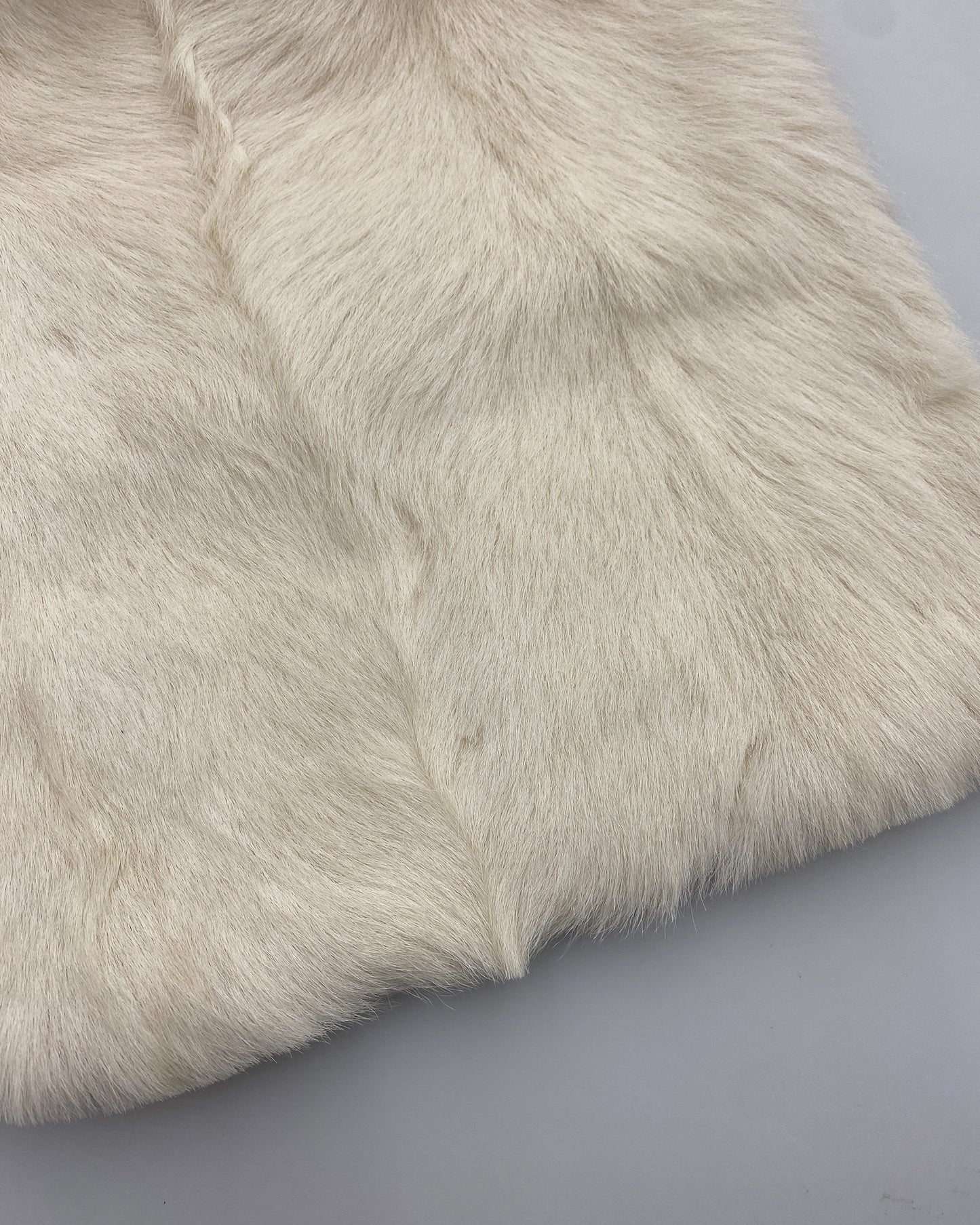 Prada AW1999 Goat Fur Shoulder Bag White