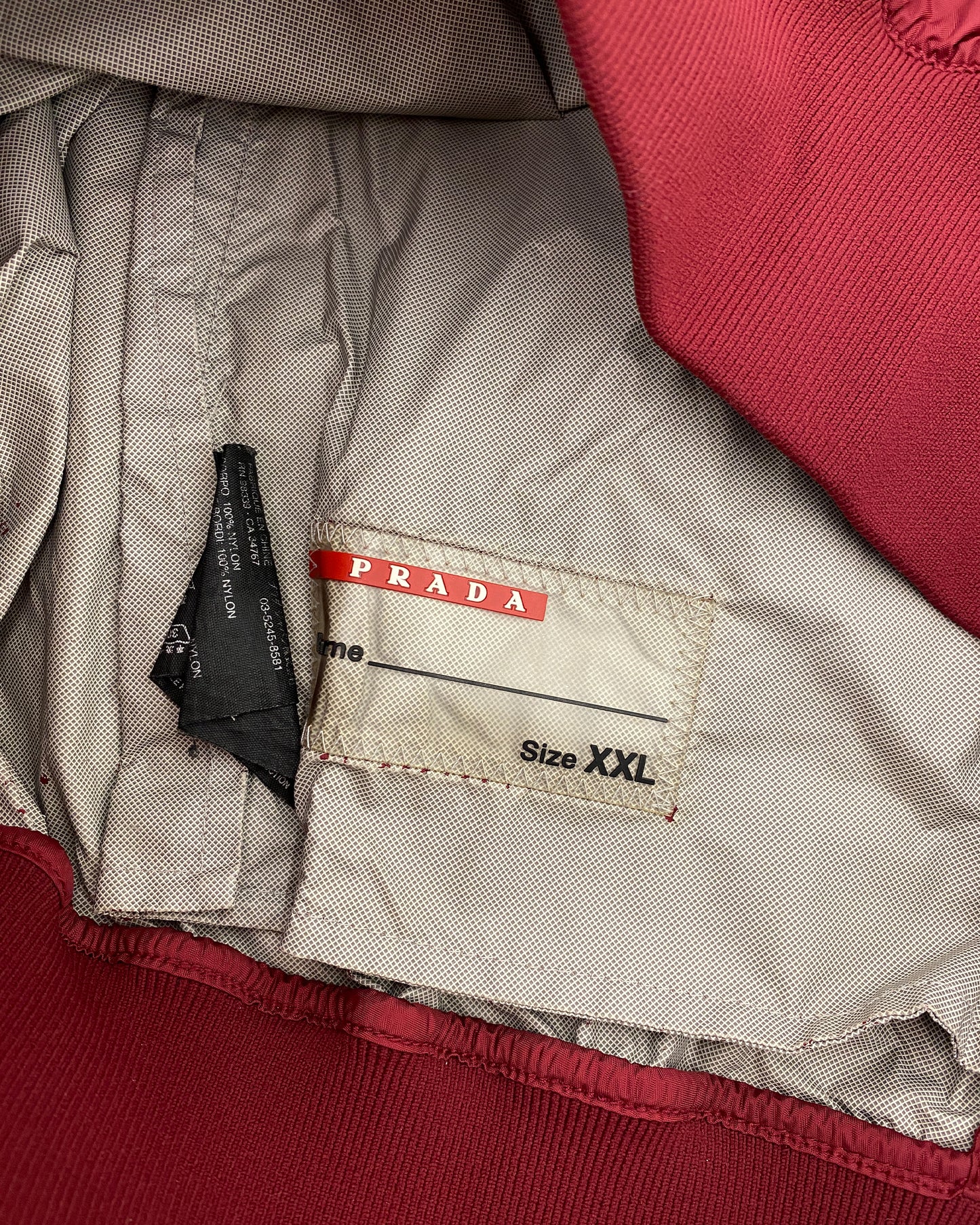 Prada 2000s Nylon Jacket Darkred