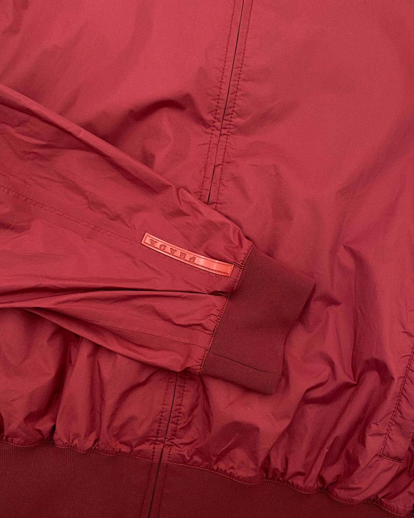 Prada 2000s Nylon Jacket Darkred