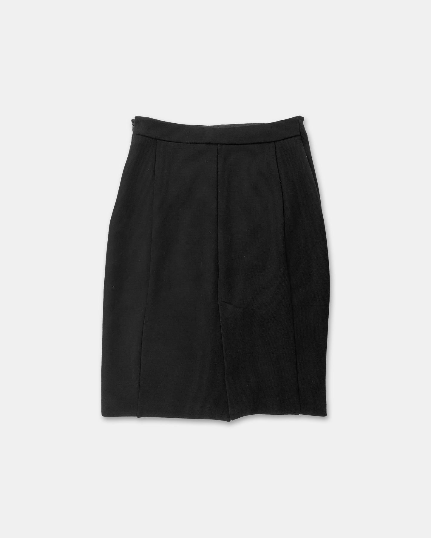 Prada 1990s Wool Knit Skirt Black