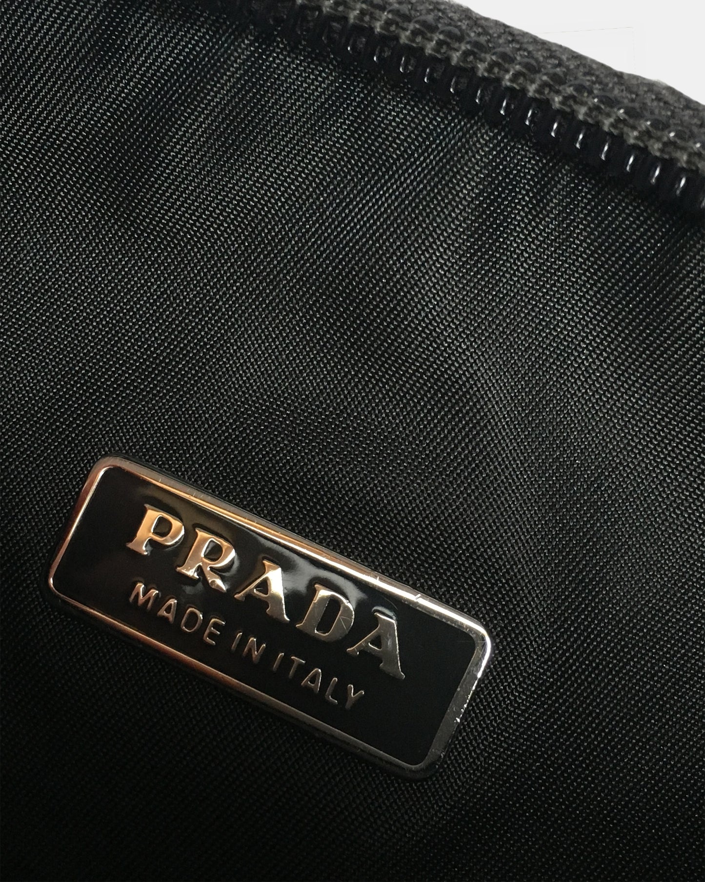 Prada 2000s Tessuto Nylon Mini Bag Dark Green