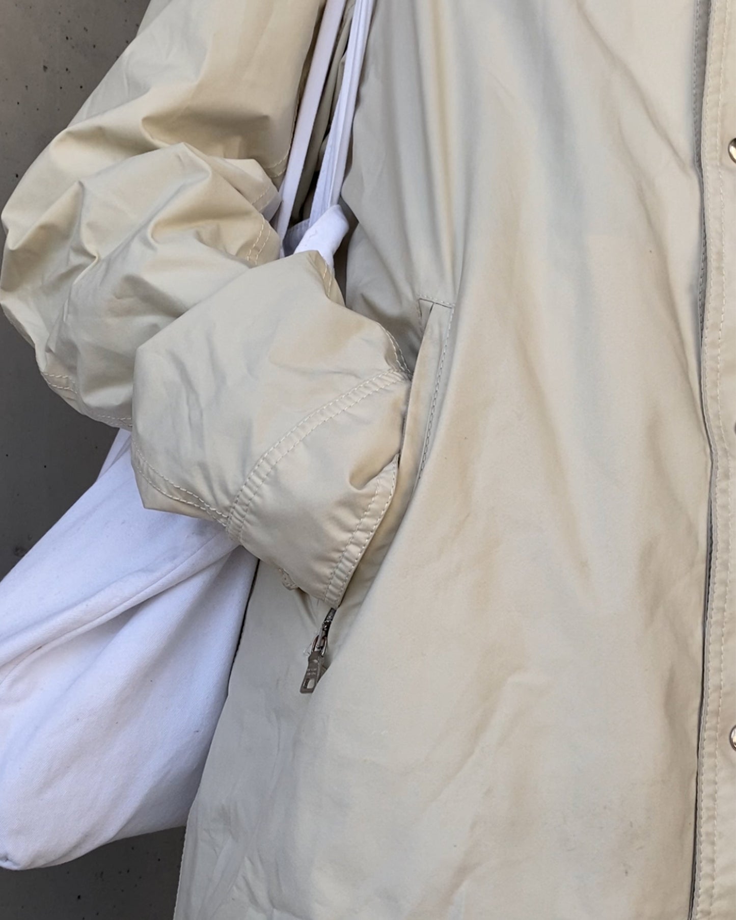 Prada 2000s Gore-Tex Coat Beige