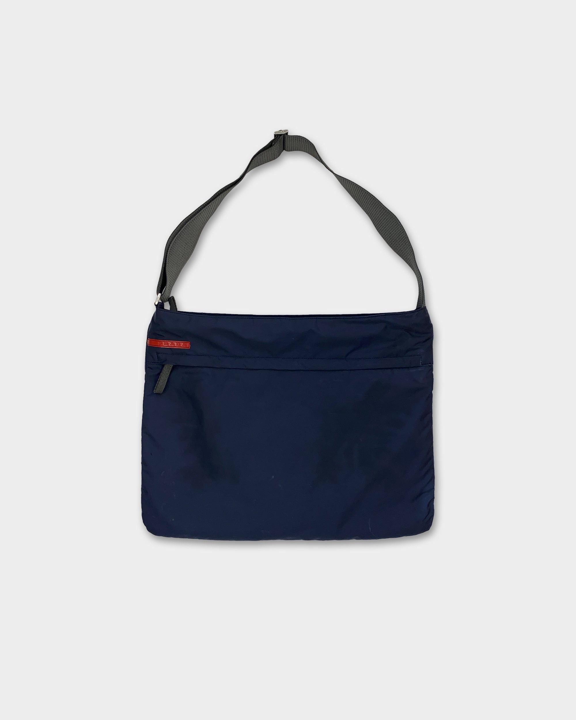 Prada 2000s Nylon Shoulder Bag Navy – knudpeters