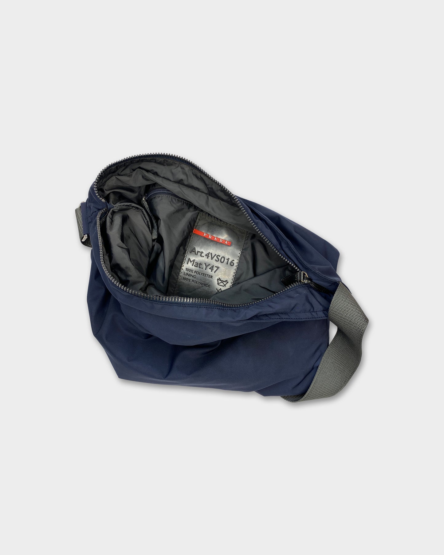 Prada 2000s Nylon Shoulder Bag Navy