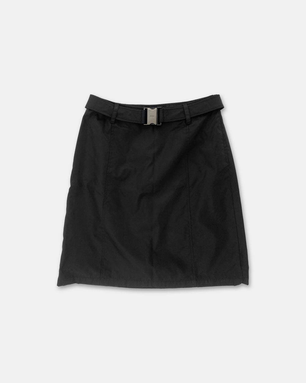 Prada 2000s Nylon Skirt Black