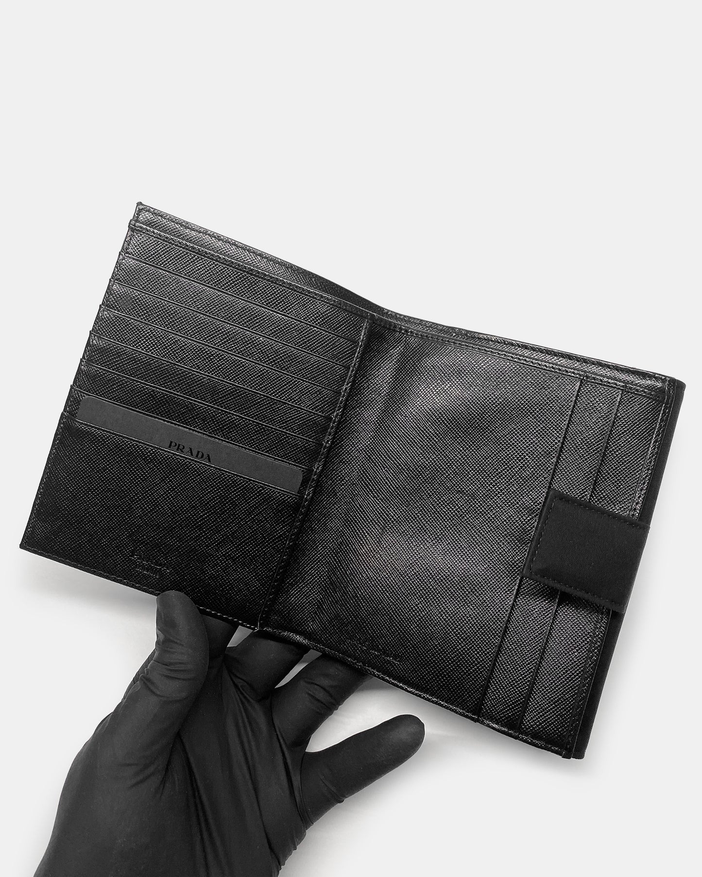 Prada 2005 Tessuto Nylon Wallet Black