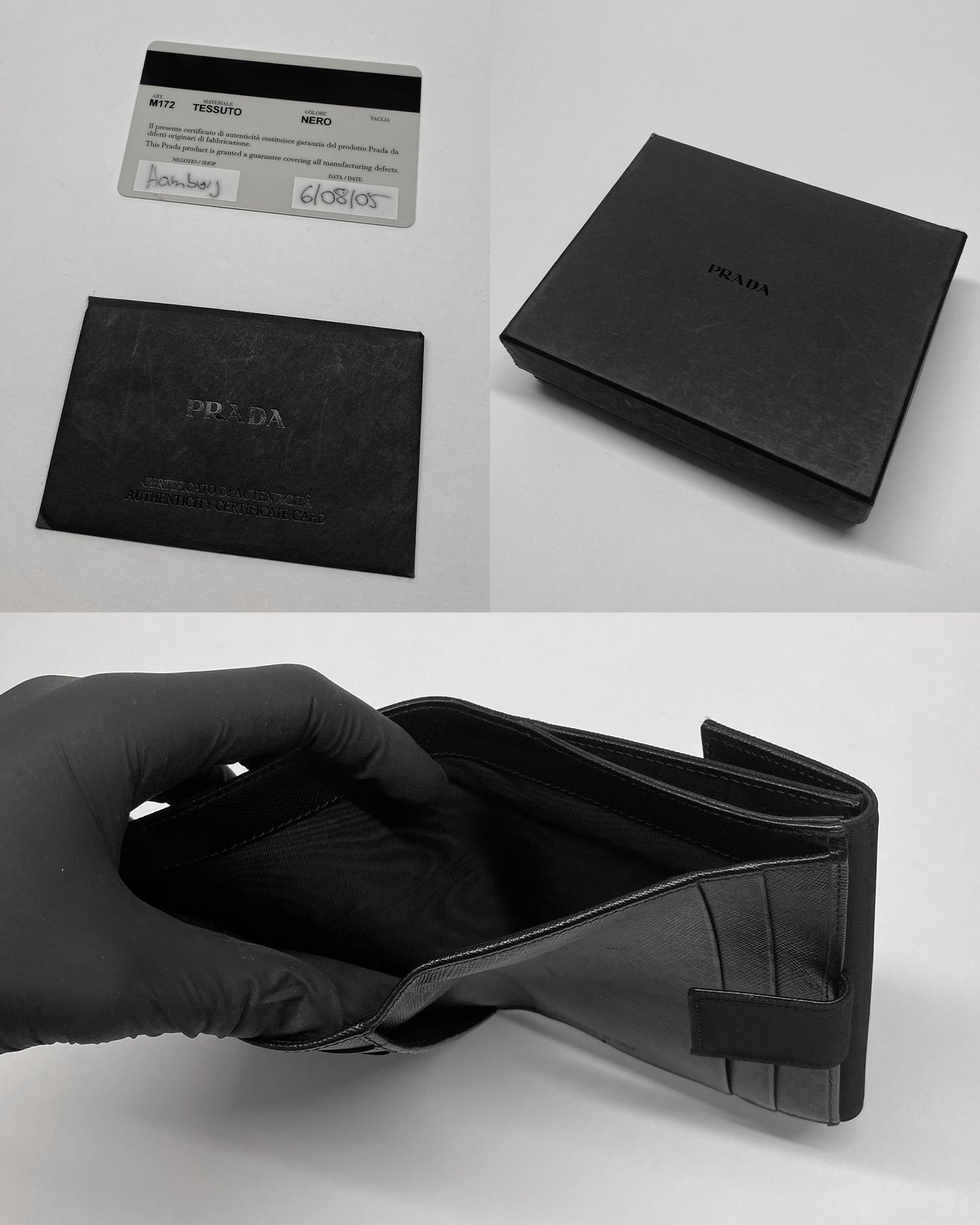 Prada 2005 Tessuto Nylon Wallet Black