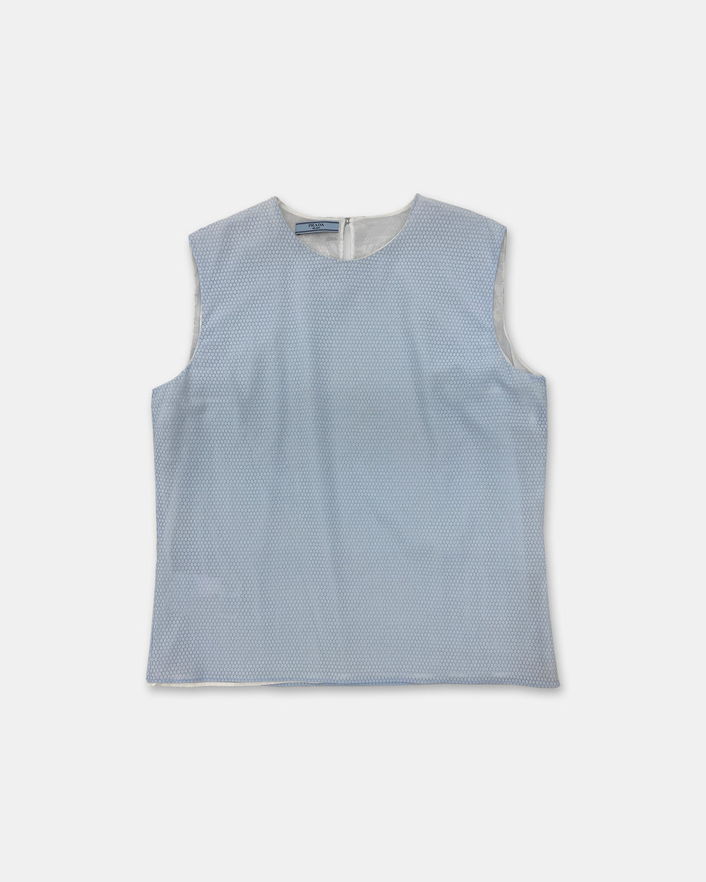 Prada SS2014 Mesh Top Light Blue