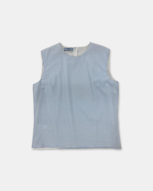 Prada SS2014 Mesh Top Light Blue