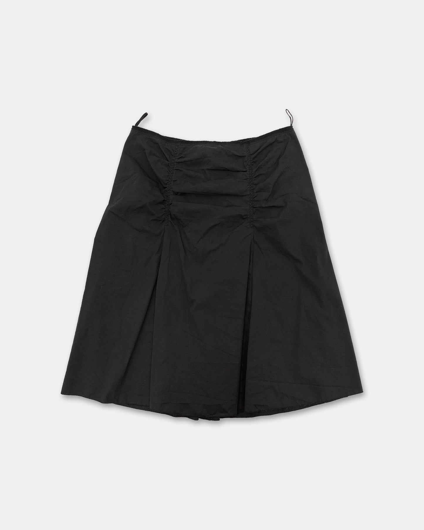 Prada SS2006 Tucked Skirt Black