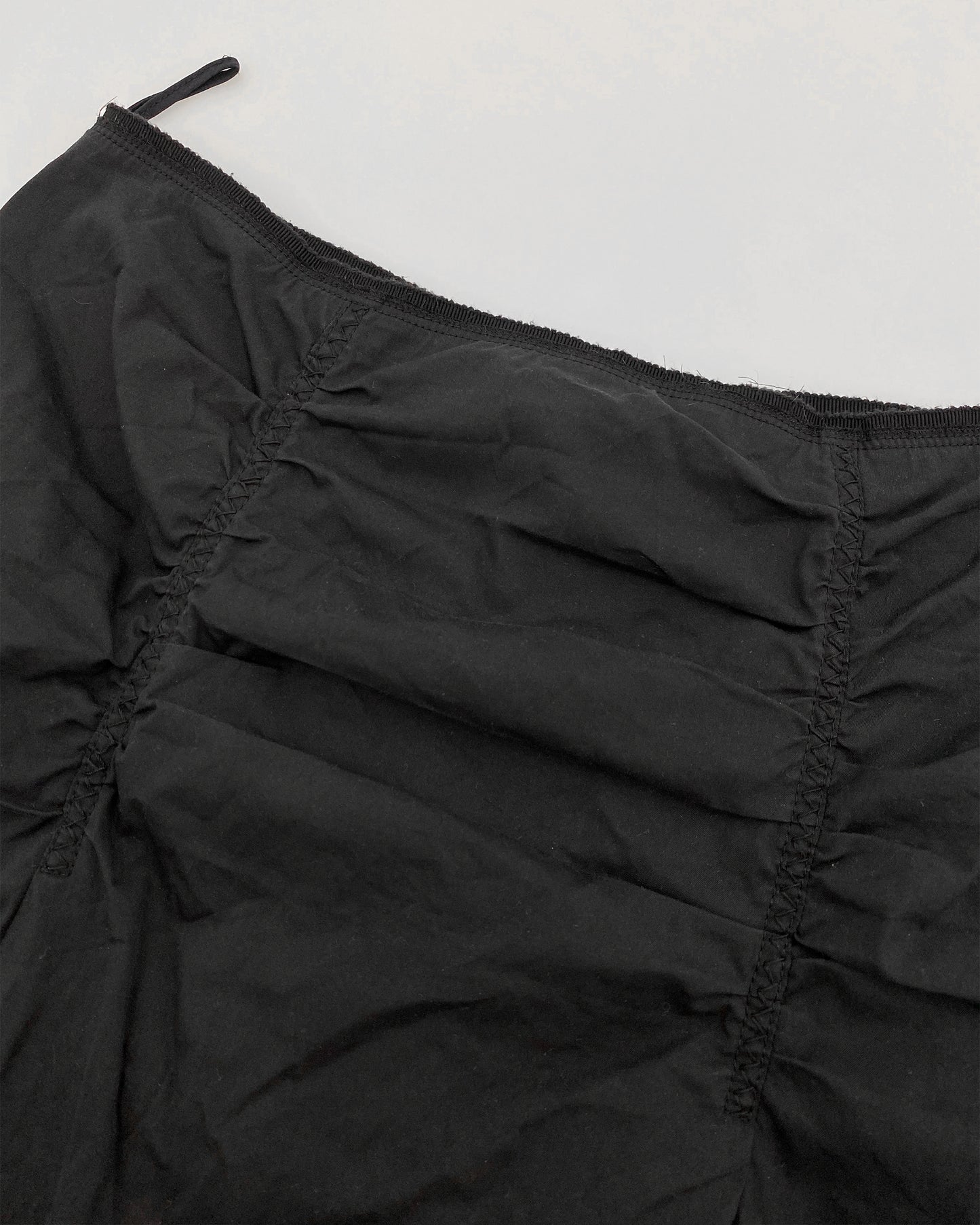 Prada SS2006 Tucked Skirt Black