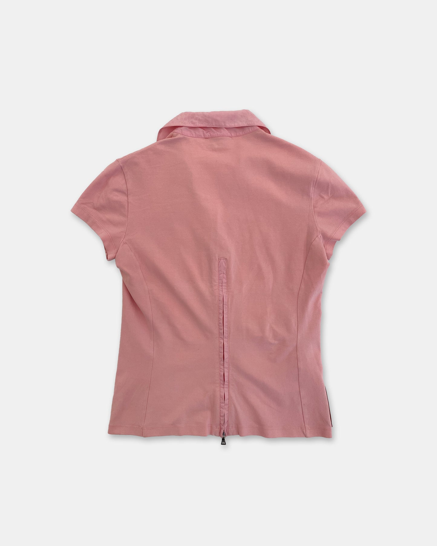 Prada SS1999 Sporttop mit Reißverschluss Rosa 