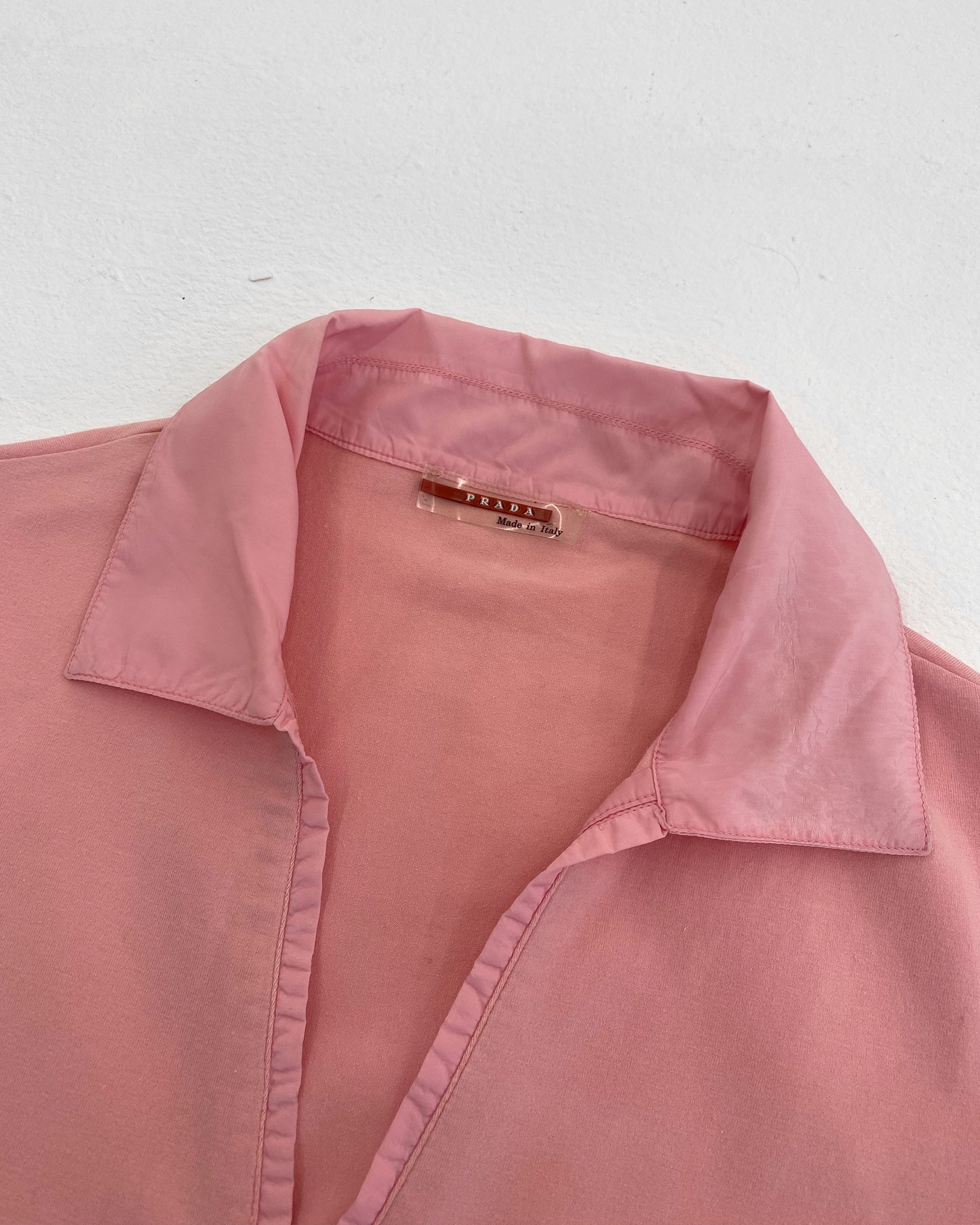 Prada SS1999 Sporttop mit Reißverschluss Rosa 