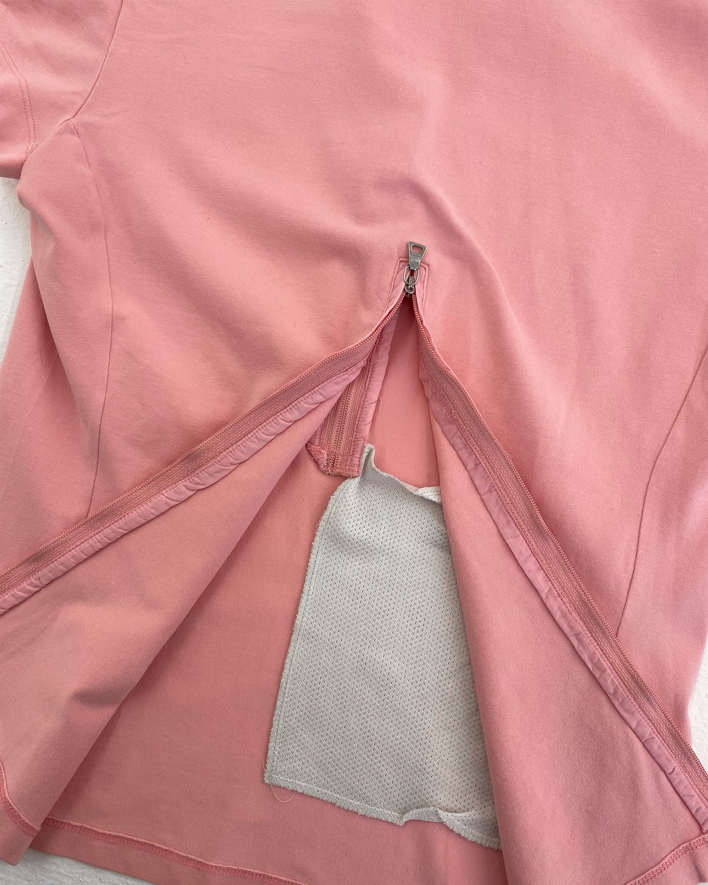 Prada SS1999 Sporttop mit Reißverschluss Rosa 