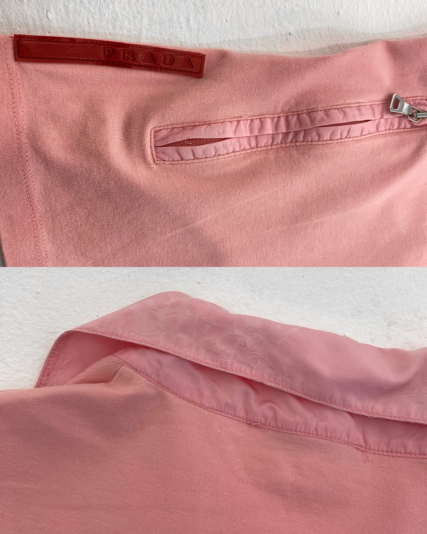 Prada SS1999 Zip Sport Top Pink