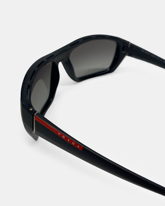 Prada 2010s Sport SPS01O Sonnenbrille Schwarz 