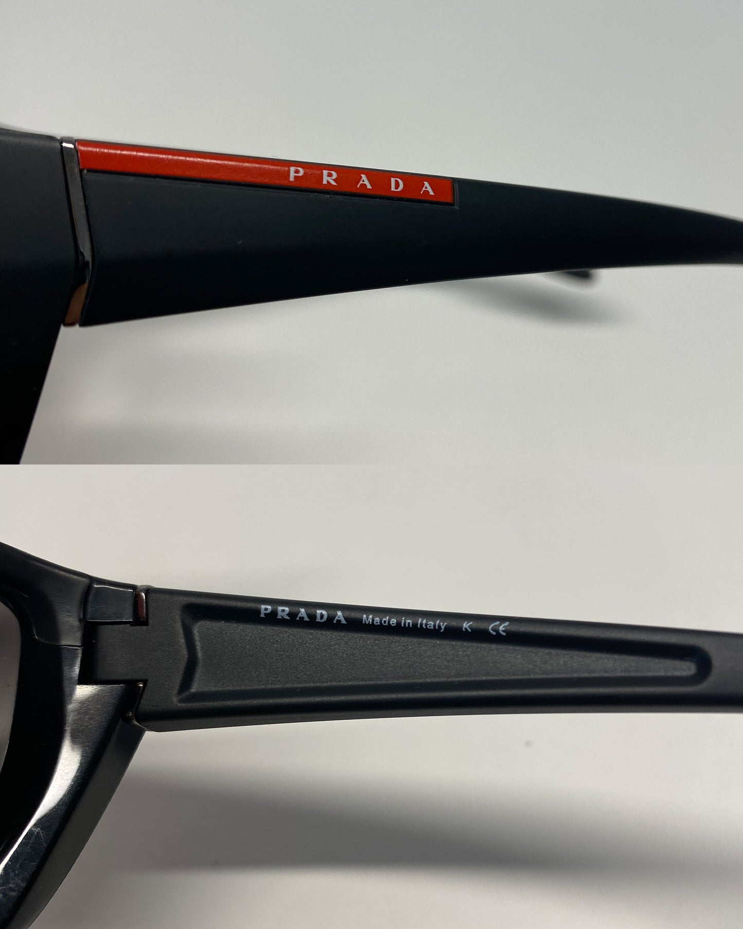 Prada 2010s Sport SPS01O Sonnenbrille Schwarz 