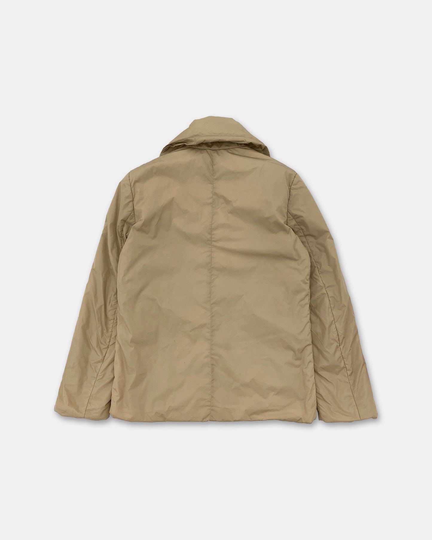 Prada 2000s Padded Scarf Jacket Beige