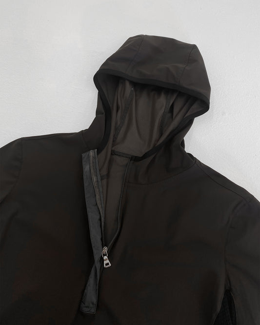 Prada SS1999 Zip Sport Hood Top Brown