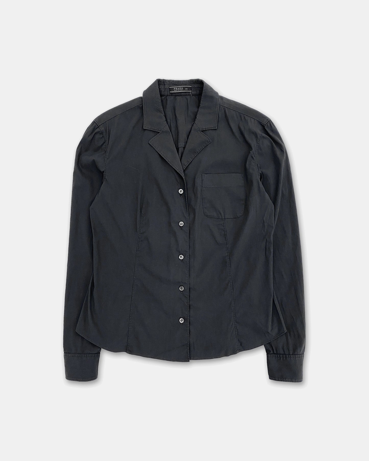 Prada 2000s Stretch Shirt Grey