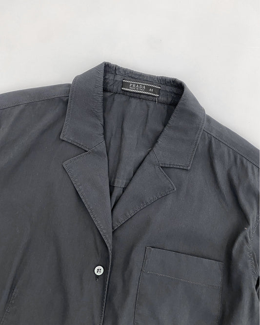 Prada 2000s Stretch Shirt Grey