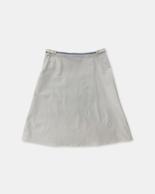 Prada 2000s Nylon Skirt White